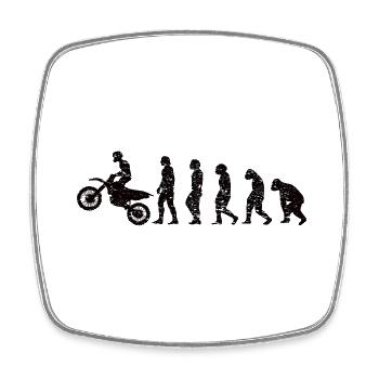 Motorcross Motorrad Motorradfan Motorradfahrer - Viereckiger Kühlschrankmagnet - Weiß - Vorne