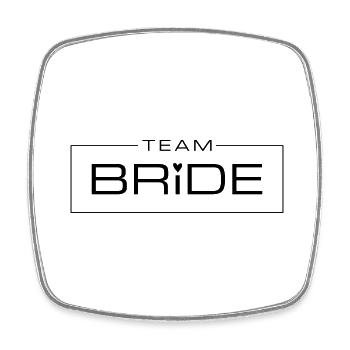 Team Bridal Wedding - Square fridge magnet - white - Front