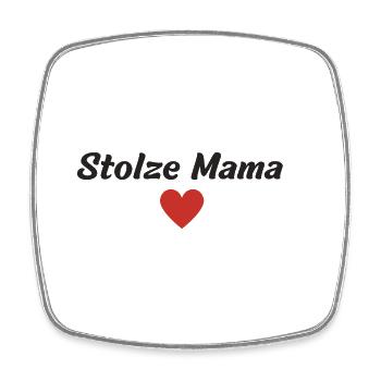 Stolze Mama - Viereckiger Kühlschrankmagnet - Weiß - Vorne