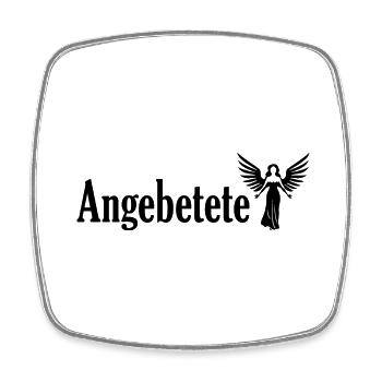 Angebetete - Viereckiger Kühlschrankmagnet - Weiß - Vorne