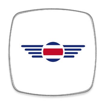 I love Costa Rica - Square fridge magnet - white - Front