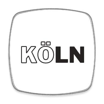 Cologne Cologne My city - Square fridge magnet - white - Front