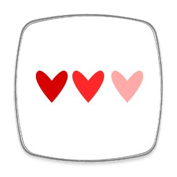 SAINT VALENTINE. bachelorette party. I LOVE YOU. I LOVE YOU. LOVE - Square fridge magnet - white - Front
