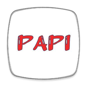 BONNE FÊTE PAPA. PAPA. FÊTE DES PÈRES. PÈRE - Magnet carré - blanc - Devant