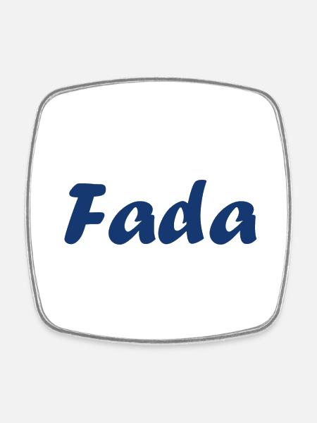 fada - Magnet carré - blanc