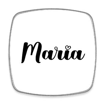 Maria - Square fridge magnet - white - Front