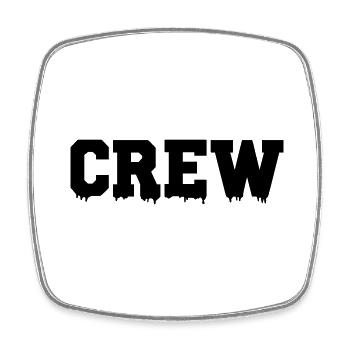 crew - Square fridge magnet - white - Front