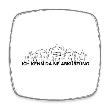Ich Kenn Da Ne Aburzung - (3) - Viereckiger Kühlschrankmagnet - Weiß - Vorne