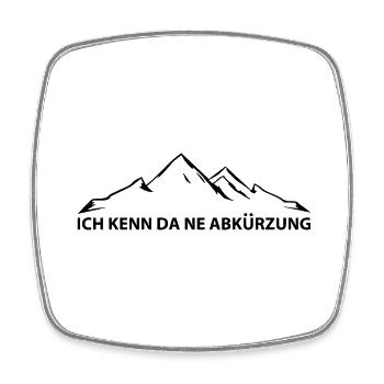 Ich Kenn Da Ne Abkurzung - (4) - Viereckiger Kühlschrankmagnet - Weiß - Vorne