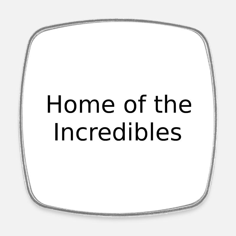 Incredibles - Square fridge magnet - white