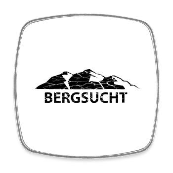 Bergsucht - (6) - Viereckiger Kühlschrankmagnet - Weiß - Vorne