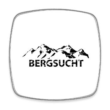 Bergsucht - (9) - Viereckiger Kühlschrankmagnet - Weiß - Vorne