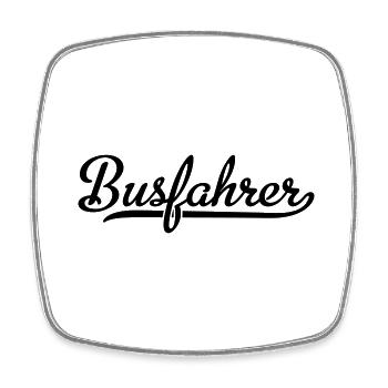 Busfahrer - Viereckiger Kühlschrankmagnet - Weiß - Vorne
