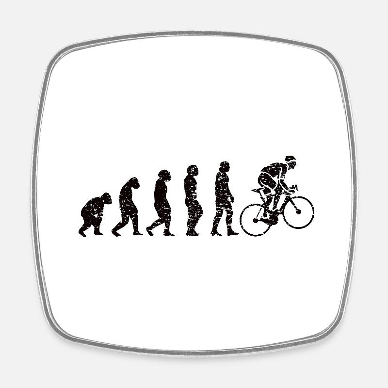 Cyclisme Cyclisme Cycliste Cycliste - Magnet carré - blanc