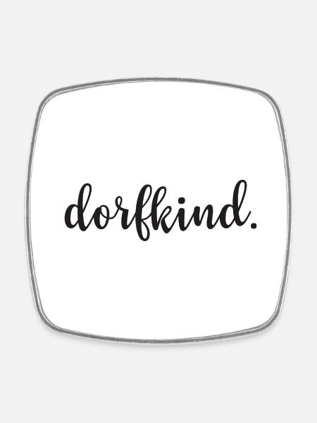 Dorfkind. - Viereckiger Kühlschrankmagnet - Weiß