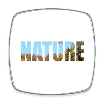 Nature - Magnet carré - blanc - Devant