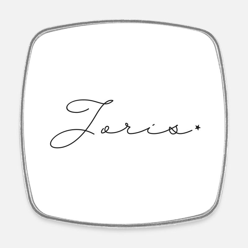 Name Joris - Viereckiger Kühlschrankmagnet - Weiß