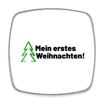 Mein erstes Weihnachten - Viereckiger Kühlschrankmagnet - Weiß - Vorne