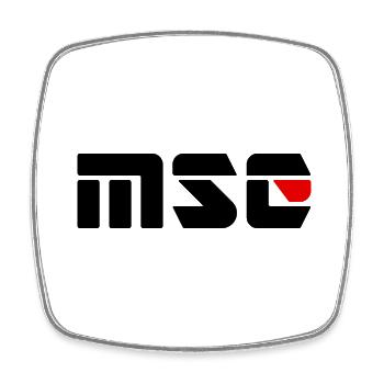 Conception MSC - Magnet carré - blanc - Devant