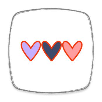 PAAR. ICH HABE GERADE GEHEIRATET. Junggesellinnenabschied. VALENTINSTAG. LIEBE. C - Viereckiger Kühlschrankmagnet - Weiß - Vorne