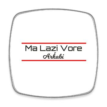 Arhavi Arkabi Lazca Lazisch T-Shirt - Viereckiger Kühlschrankmagnet - Weiß - Vorne