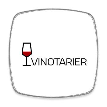 Vinotariier - Viereckiger Kühlschrankmagnet - Weiß - Vorne