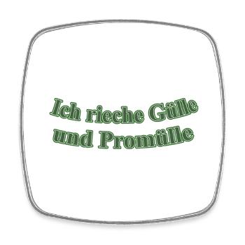 Gülle und Promülle - Viereckiger Kühlschrankmagnet - Weiß - Vorne