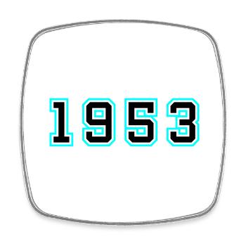 1953 Jahr Geburtstag - Viereckiger Kühlschrankmagnet - Weiß - Vorne