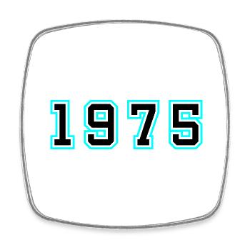 1975 Jahr Geburtstag - Viereckiger Kühlschrankmagnet - Weiß - Vorne