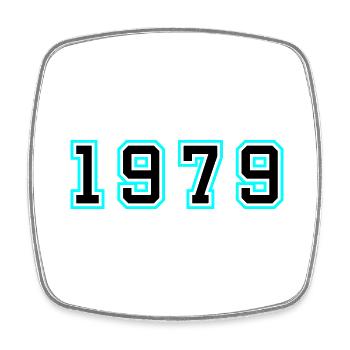 1979 Jahr Geburtstag - Viereckiger Kühlschrankmagnet - Weiß - Vorne