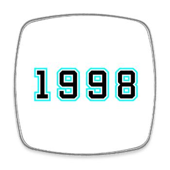 1998 Year Birthday - Square fridge magnet - white - Front