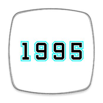 1995 Year Birthday - Square fridge magnet - white - Front