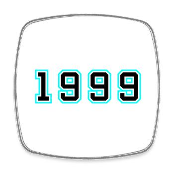 1999 Année Anniversaire - Magnet carré - blanc - Devant