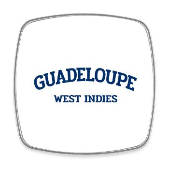 Guadeloupe - Point-à-Pitre - Caraïbes - Antilles - Magnet carré - blanc - Devant
