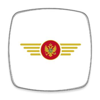 Ich liebe Montenegro, Eleganz Stil Design T-Shirt - Viereckiger Kühlschrankmagnet - Weiß - Vorne