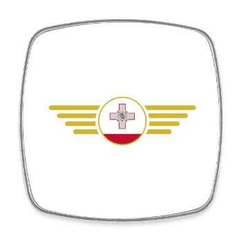 I Love Malta, Elegance Style Design T-Shirt - Square fridge magnet - white - Front