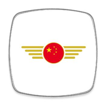 J’aime la Chine, T-shirt design de style élégance - Magnet carré - blanc - Devant