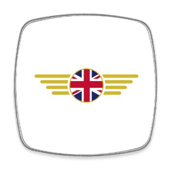 J’aime la Grande-Bretagne Royaume-Uni, T-shirt Style Design - Magnet carré - blanc - Devant
