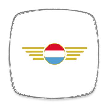 J'aime le Luxembourg, t-shirt design de style élégance - Magnet carré - blanc - Devant