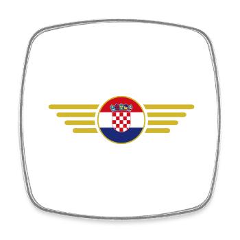 I Love Croatia, Elegance Style Design T-Shirt - Square fridge magnet - white - Front