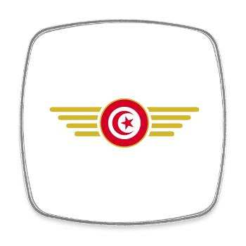 Ich liebe Tunesien, Eleganz Stil Design T-Shirt - Viereckiger Kühlschrankmagnet - Weiß - Vorne