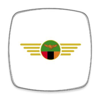 Ich liebe Sambia, Eleganz Stil Design T-Shirt - Viereckiger Kühlschrankmagnet - Weiß - Vorne