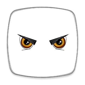 Halloween Augen - Viereckiger Kühlschrankmagnet - Weiß - Vorne