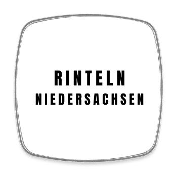 Rinteln Niedersachsen - Viereckiger Kühlschrankmagnet - Weiß - Vorne