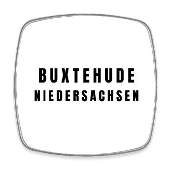 Buxtehude, Basse-Saxe - Magnet carré - blanc - Devant