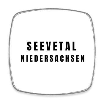 Seevetal⁠ Niedersachsen - Viereckiger Kühlschrankmagnet - Weiß - Vorne