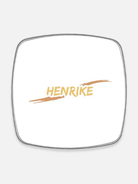 Henrike - Viereckiger Kühlschrankmagnet - Weiß