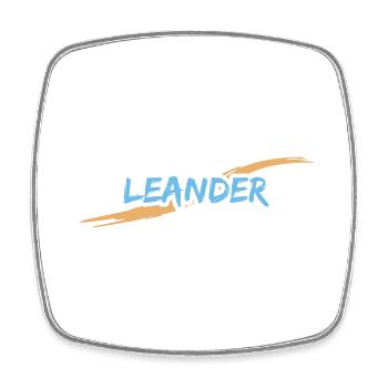 Léandre Léandre - Magnet carré - blanc - Devant