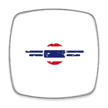 I Love Thailand, Elegance Style Design T-Shirt - Square fridge magnet - white - Front