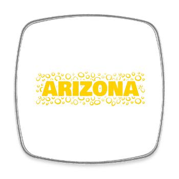 First name Arizona - Square fridge magnet - white - Front